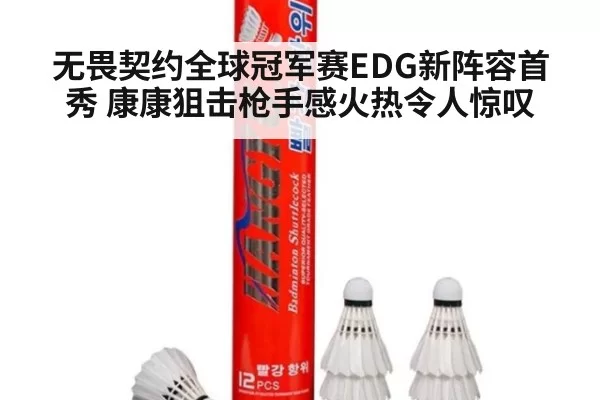 无畏契约全球冠军赛EDG新阵容首秀 康康狙击枪手感火热令人惊叹